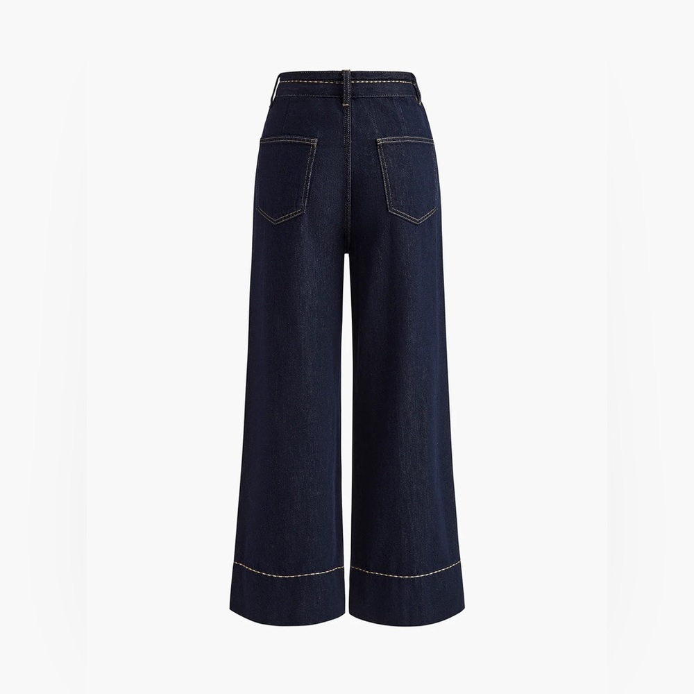 COMMENSE Wide Leg Denim Jeans - size Small - Picture 3 of 6